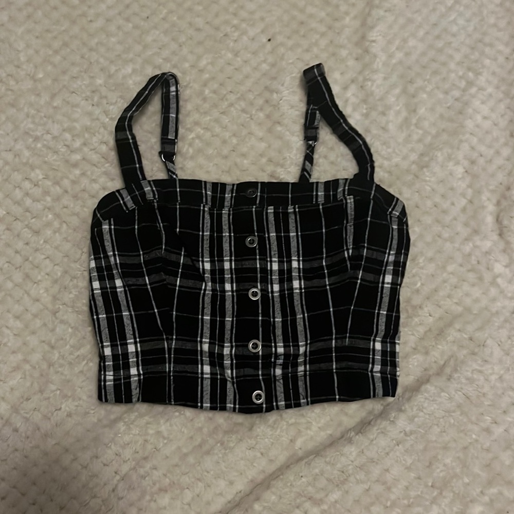 hollister cropped tank top